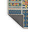 Tapis vert/bleu/rouge tissé à la machine-1477546148