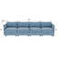 Canapé modulaire modulaire avec rangement convertible et canapé-lit, combinaisons de tissus flexibles pour un salon polyvalent-820962825