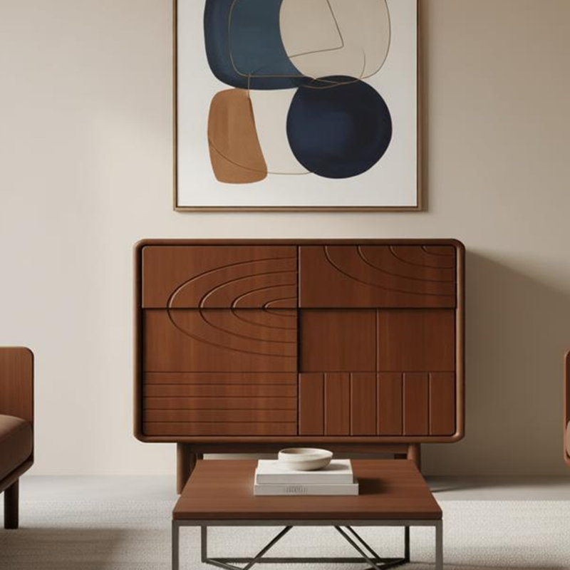 Armoire d'entrée médiévale, Walnut