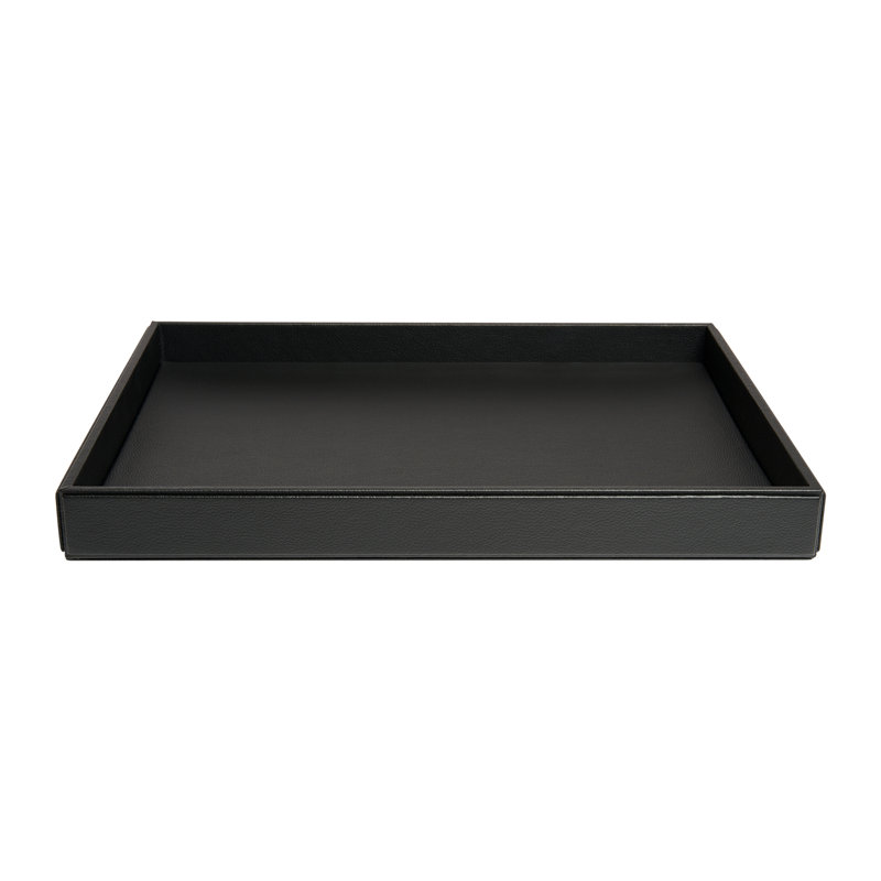 East Urban Home Faux Leather Tray