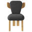 Chaise d'appoint rembourrée avec pieds en bois Brayden (ensemble de 2)-919099708-919099709