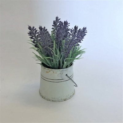 Arrangement floral lavande en pot