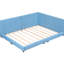 Lit plateforme double tapissier avec hublots, bleu - pour la décoration de la chambre à coucher-1332881307-1332881305