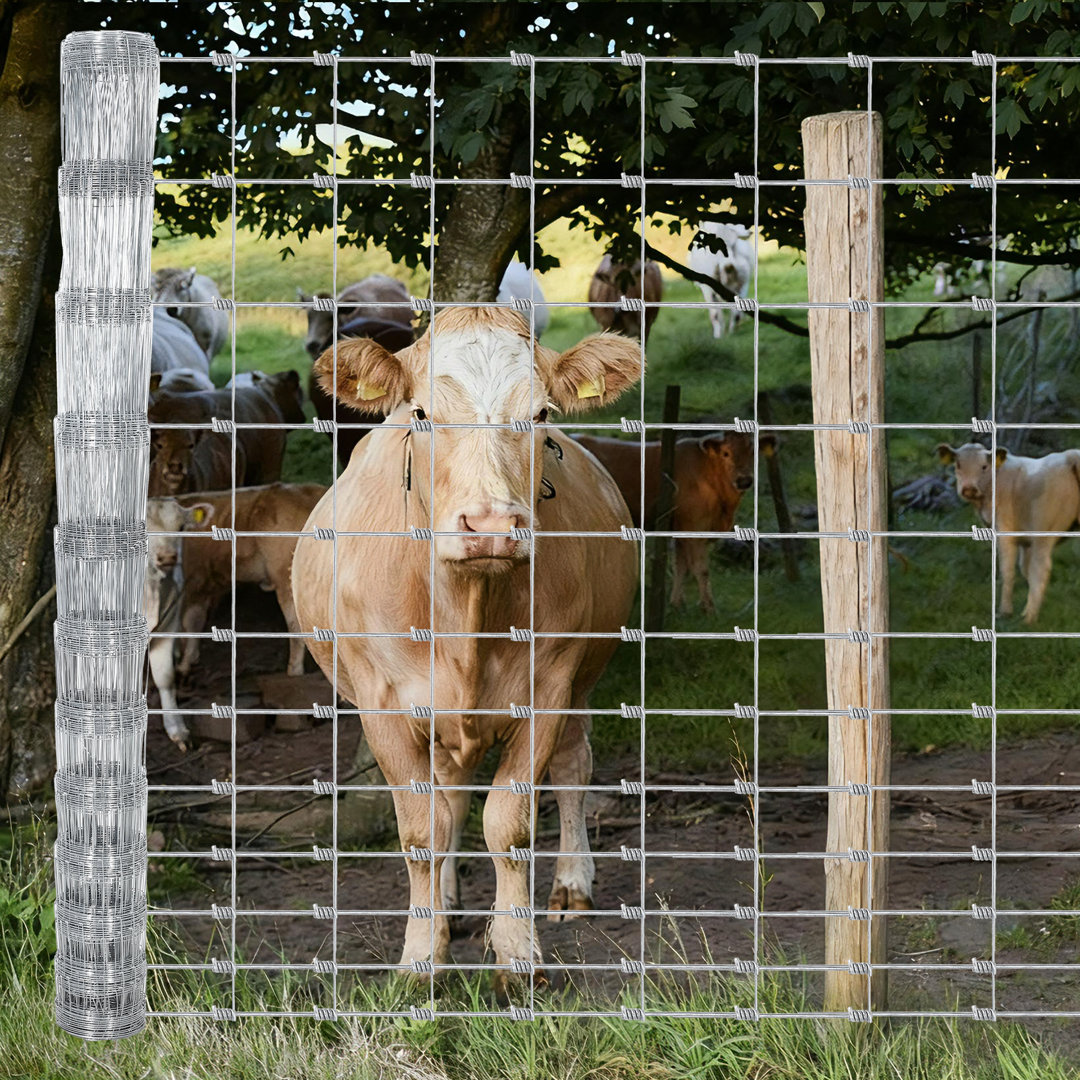 Galvanized Wire Fencing, Cattle Farm Fence, Deer Fences, Heavy Zinc Goat Fences for Goat Deer Yard Livestock Protection