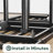 Queen Adjustable Bed Frame With Wireless Remote, Electric Bed, Zero Gravity, Head And Foot Incline, Adjustable Leg Heights, Memory Presets, Anti-Snore-1078328668