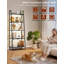 160cm H x 56cm W Metal Etagere Bookcase-1243508665