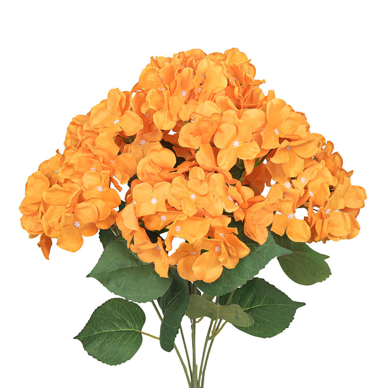 Tige d'hortensia de luxe Cragmont, Orange