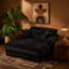 Canapé méridienne moderne de 62 pouces, modèle Cloud, revêtement en peluche confortable avec deux coussins décoratifs pour le salon-1446938349