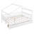 Full Size Wooden House Bed With Two Drawers, White-1547952139