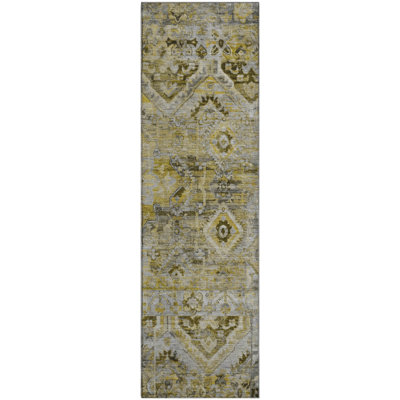Premium Machine Washable Slesnick AMF1664 Global Rug