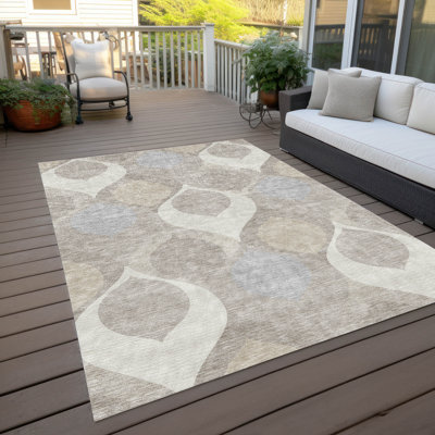 Tapis d'entrée / extérieur antidérapant Caziyah