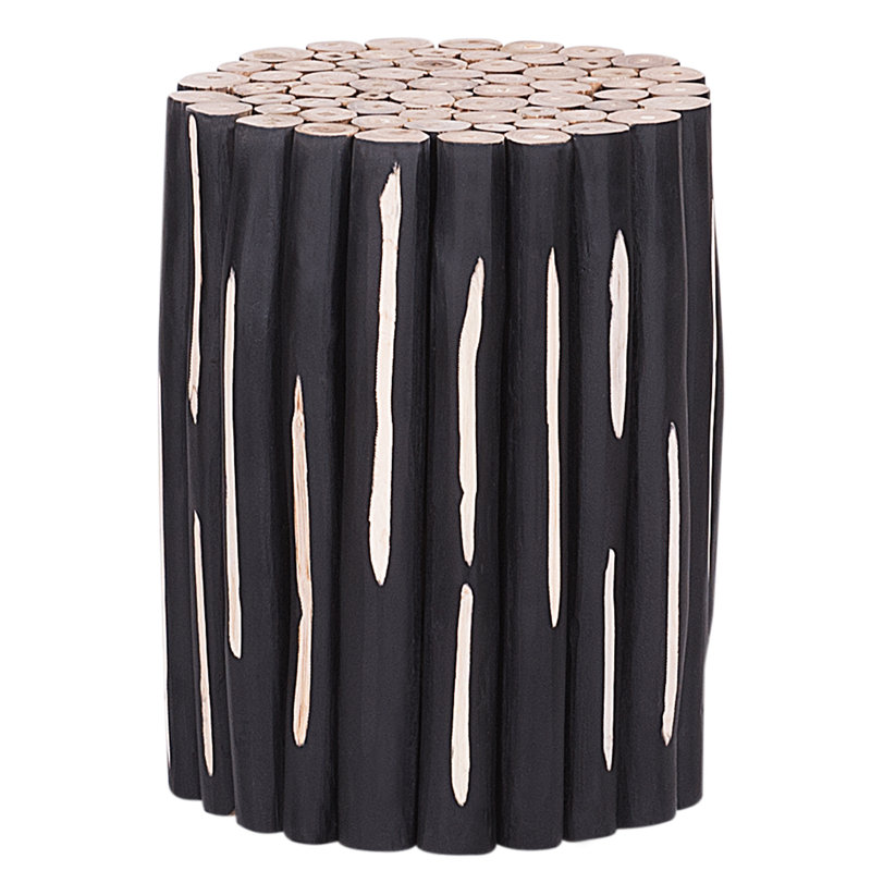 Barkhamsted Solid Wood Drum End Table