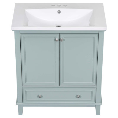 Meuble-lavabo multifonctionnel avec portes et tiroir Novelle