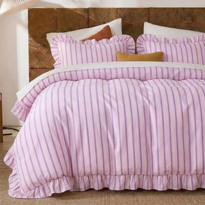 Cotton Twill Striped Comforter