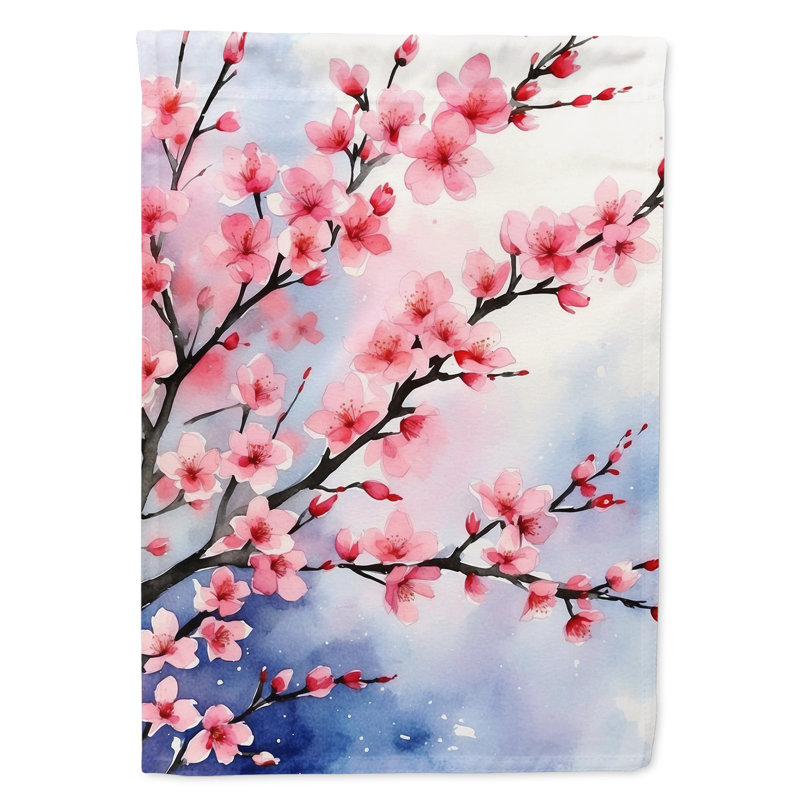 Drapeau de jardin d'orchidées, Fleurs de cerisier