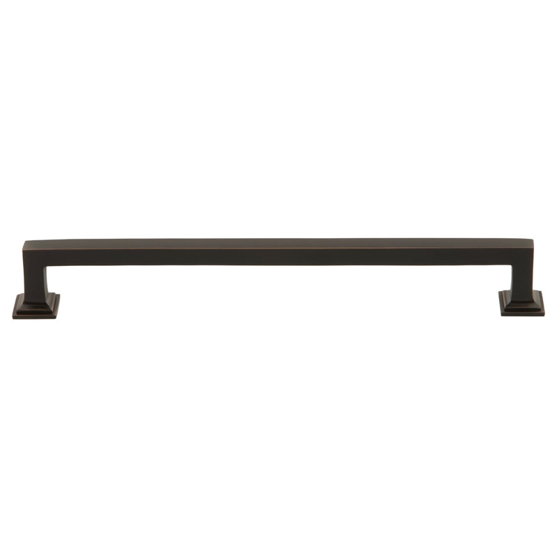 Grandeur Geneva 8" Brass Handle Pull, Timeless Bronze