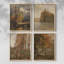 «Vintage Landscape CLXIX», 4 pièces sur papier