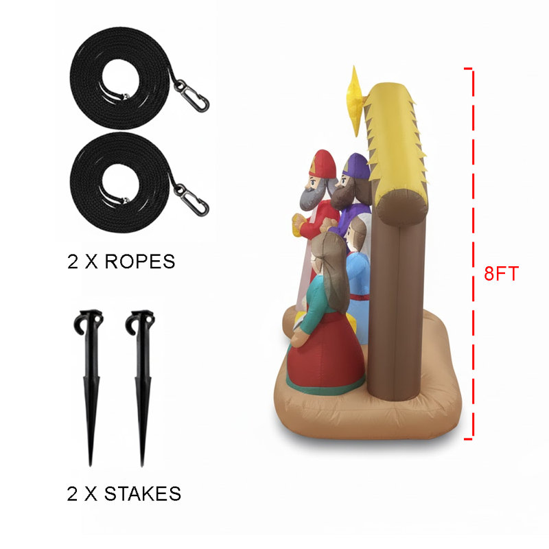 8 pi gonflable Noël de Noël