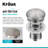 KRAUS Pop-Up Bathroom Sink Drain With Overflow