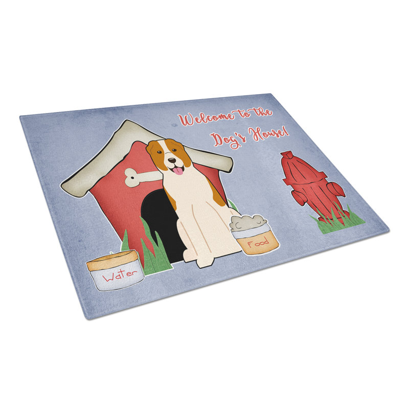 Caroline's Treasures Dog House Glass Central Asian Shepherd Dog Cutting Board