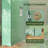 Portable Greenhouse Walk-In Green House with Roll Up Door, Green