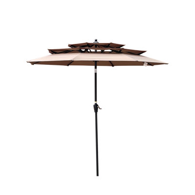 9Ft 3-Tiers Outdoor Patio  Umbrella