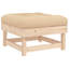  Ensemble de salon de jardin en bois de pin massif beige, contreplaqué grand modulaire-2022631168