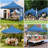 10x10 Pop Up Canopy Tent for Parties with 4 Removable Sidewalls 4 Sandbags, 4 Ropes, 4 Stakes & Wavy Edge, One Person EZ Setup-104597076