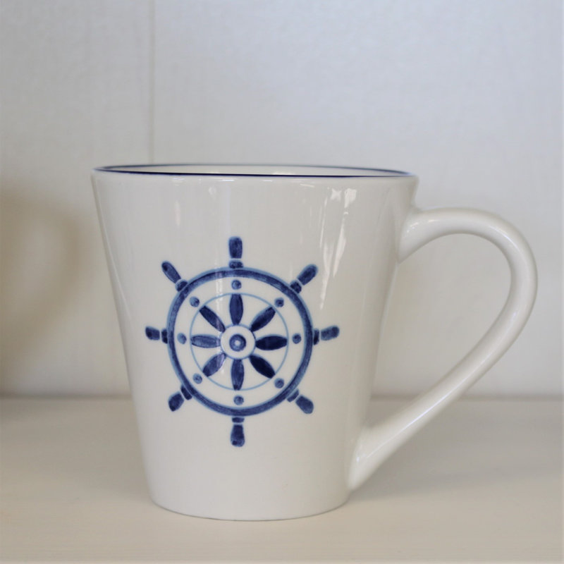 Euro Ceramica Nautical Nautical Coffee Mug (Set of 4) & Reviews | Wayfair