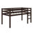 Twin Elevated Loft Bed With Ladder And Strengthened Slat Bed Base-1774588885