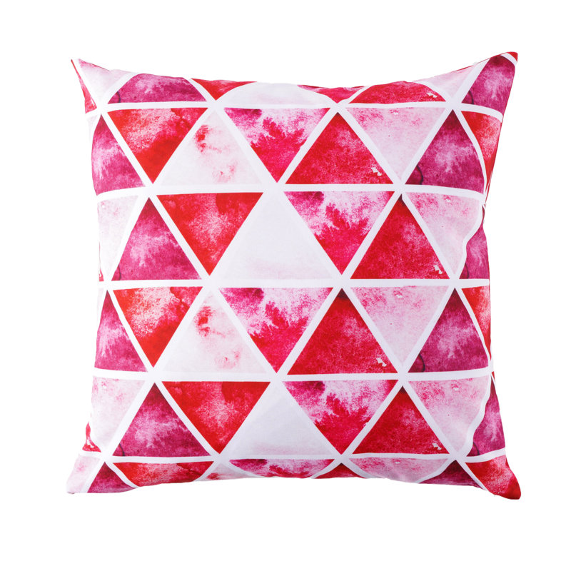 Coussin décoratif carré rouge