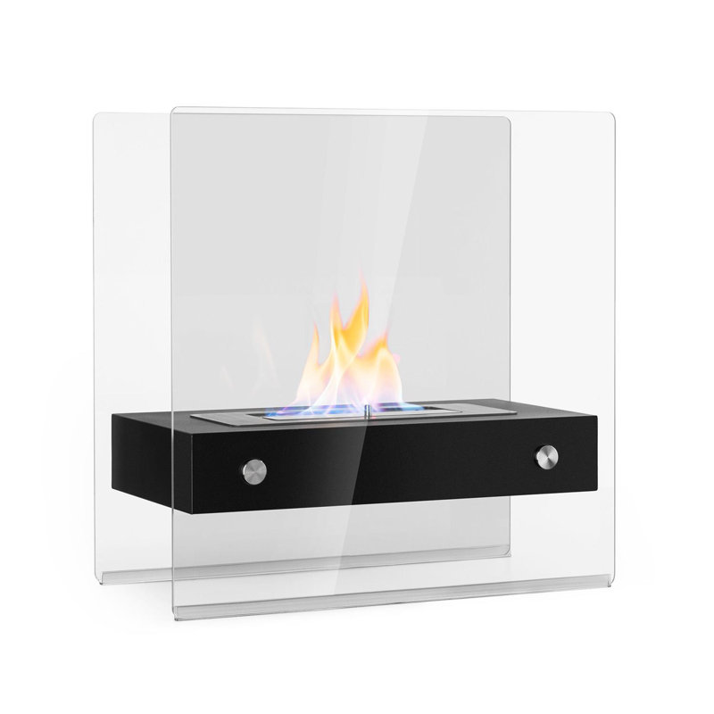 Metal Bio-Ethanol Tabletop Fireplace with Flame Guard