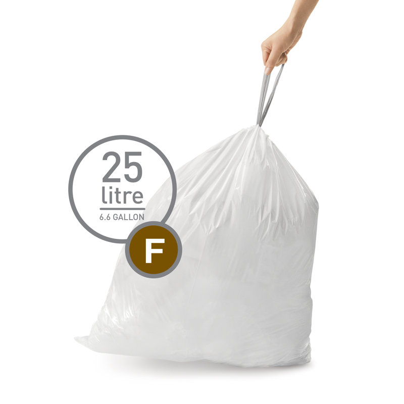Code F Custom Fit Drawstring Trash Bags