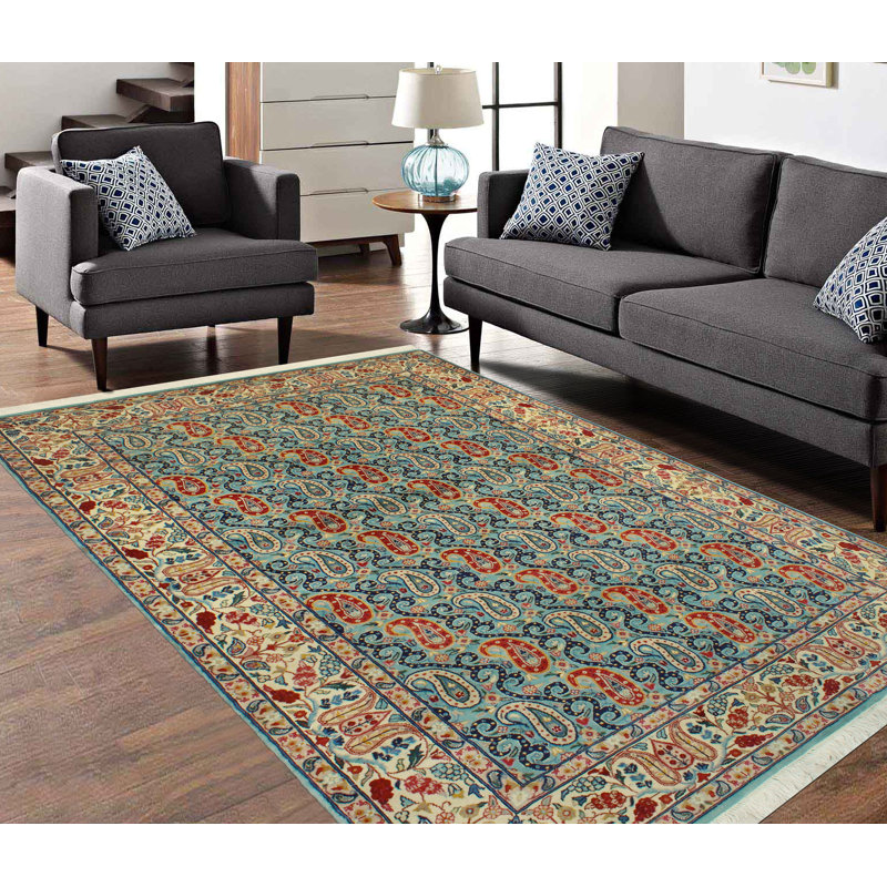 Tapis gris-bleu Pak-Persian Wasi