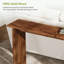 Console 63 po en bois massif pour le salon du vestibule