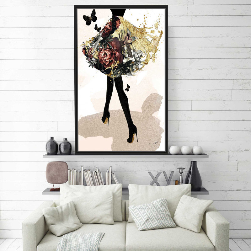 «Walk Away 2» par By Jodi - impression, Cadre flottant noir, H 63,5 po x l 39,5 po x P 2 po