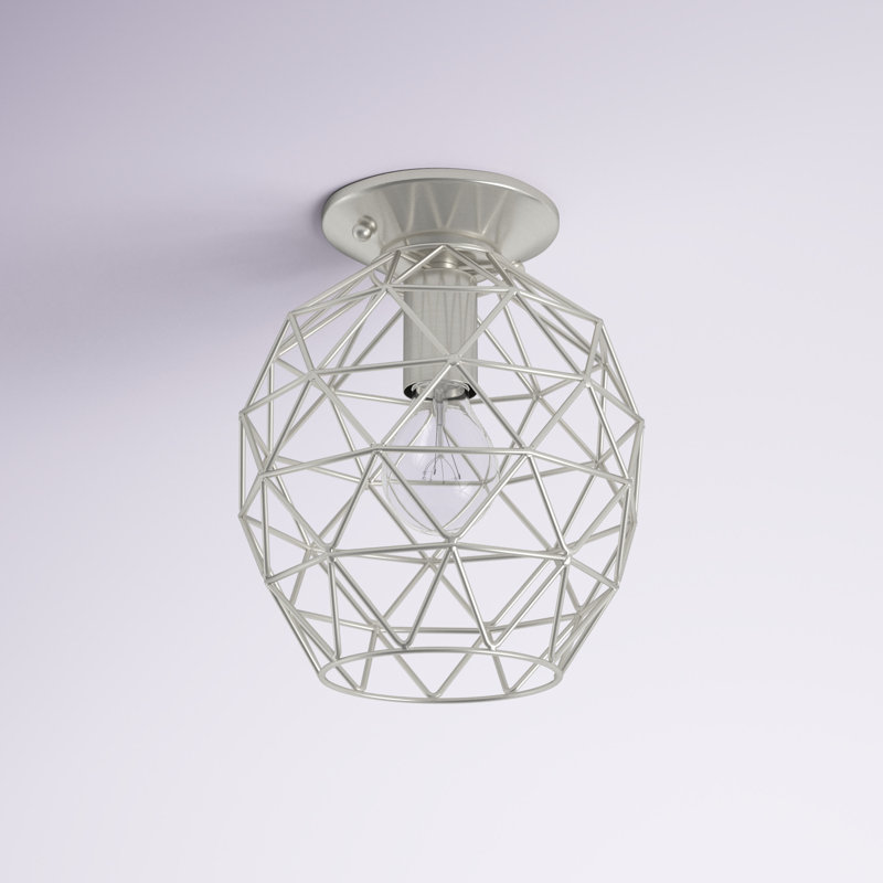 Tinley Flush Mount, Brushed Nickel