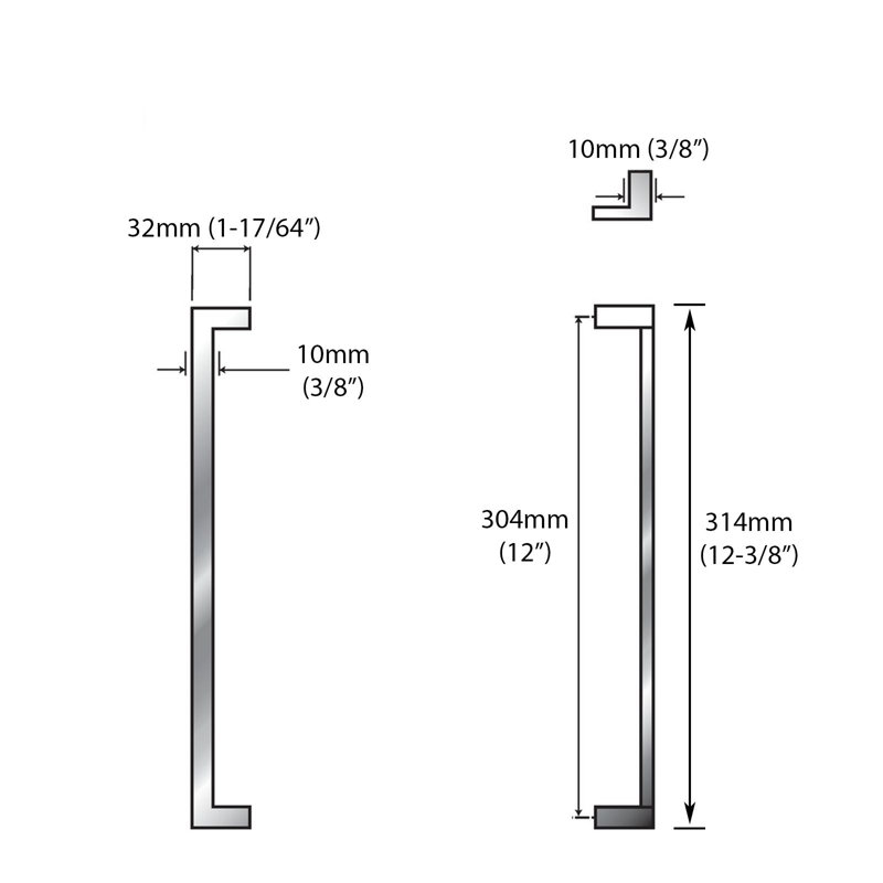 Cabinet 12" Center to Center Bar Pull Multipack