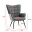 Upholstered Wingback Chair-1150185376