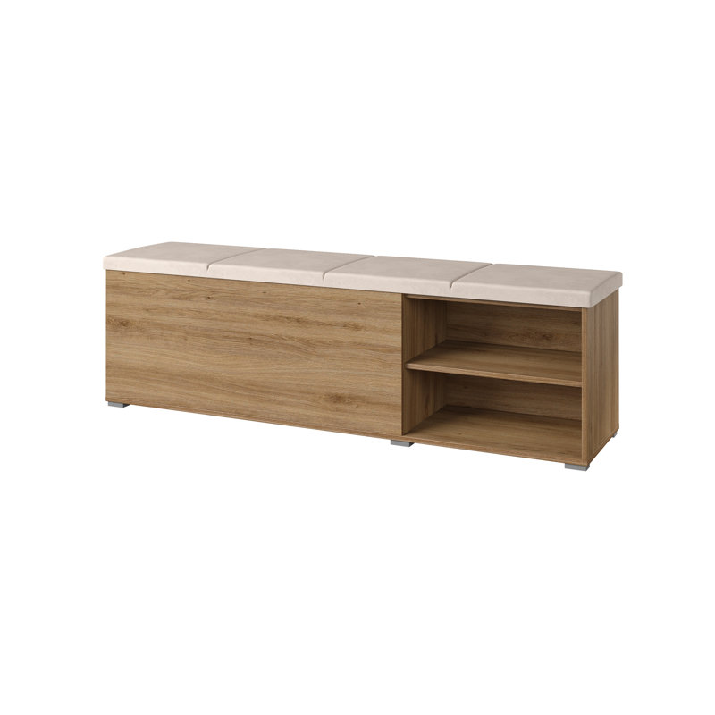 Parmveer Velvet Upholstered Storage Bench