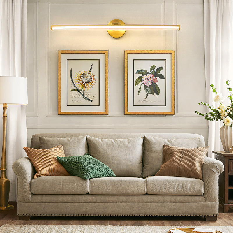 30" Huddersfield 330° Rotatable Dimmable LED Vanity Light, Gold