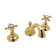 Viaggio® C-Spout Widespread Lavatory Faucet with Crystal Cross Handles