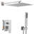 Rain Shower System - 12 Inch Luxury Bathroom Shower Combo Set with Handheld & Overhead Rainfall-125055036