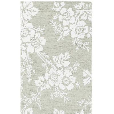 Hand-Tufted Wool Floral Rug