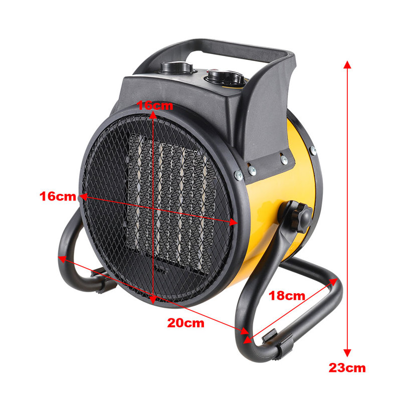 Belfry Heating Emeline 2000W 0 BTU Electric Compact Space Heater