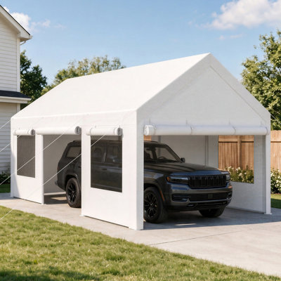 10 Ft. W X 20 Ft. D Heavy Duty Carport Portable Garage