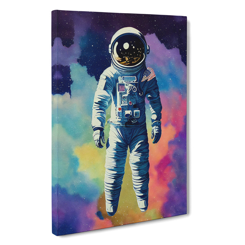 Timeless Astronaut - Wrapped Canvas, 50cm H x 35cm W x 3cm D