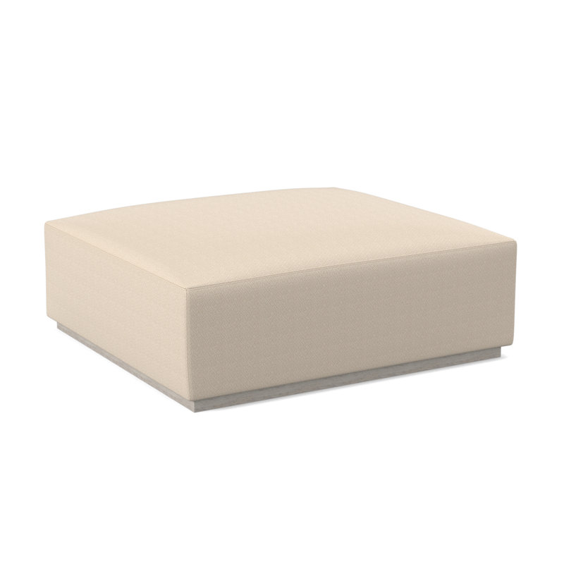 Repose-pieds Club, Bisque, Filigrane ivoire 100% polyester