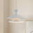 1-Light Tiered Cone Pendant Light in White-1898447026