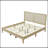 Solid Wood Platform Bed With Rattan-1179059778